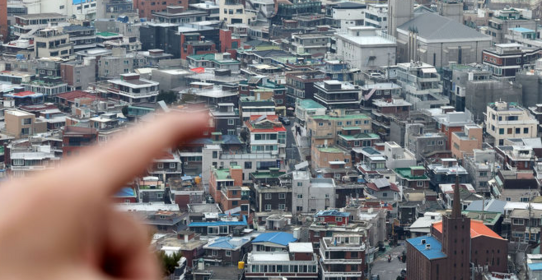 서울 남산에서 바라본 시내 전경