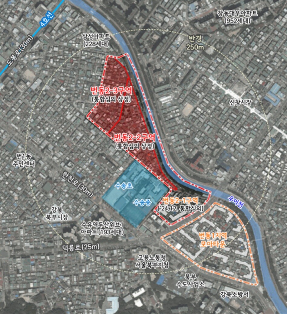 / 위치도(강북구 번동 454번지 일대 모아주택)