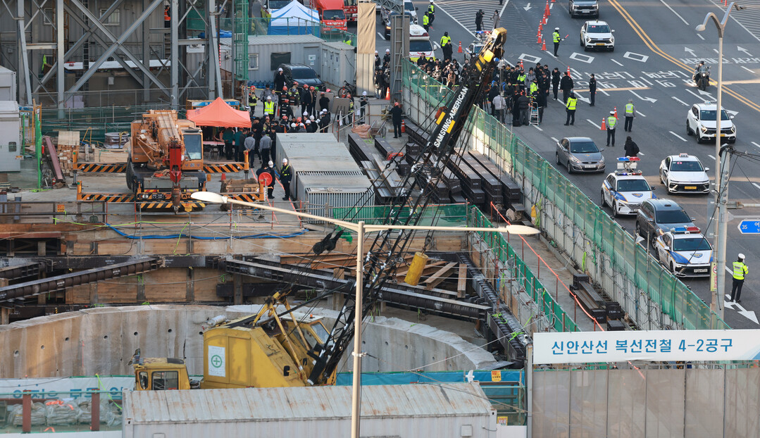 여의도역 신안산선 공사중 붕괴, 매몰자 전원 구조… 1명 심정지·2명 경상