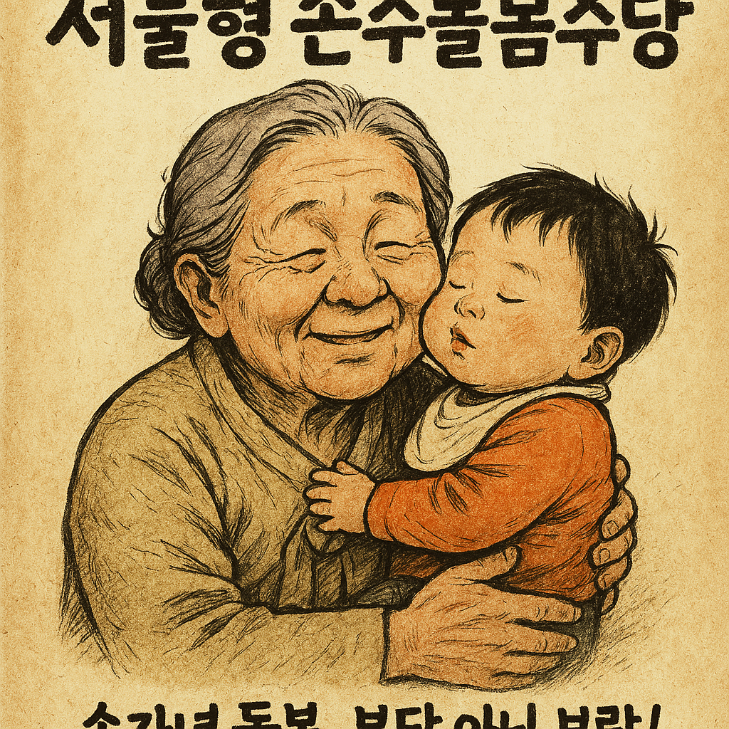 서울형 손주돌봄수당, 서울시 육아정책 만족도 1위