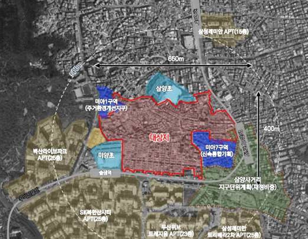 미아동 재개발, 2,670세대 공급…북한산 경관과 높이 상향의 조화