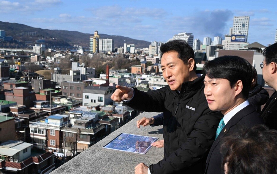 [포토뉴스] 오세훈 시장, 송파 풍납동 모아타운 현장 점검