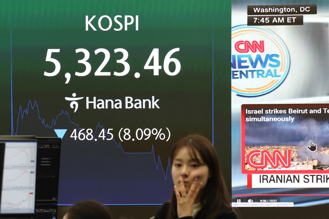 이란발 중동리스크에 ‘코스피 이틀 연속 급락’…공포 확산에 개미도 주춤