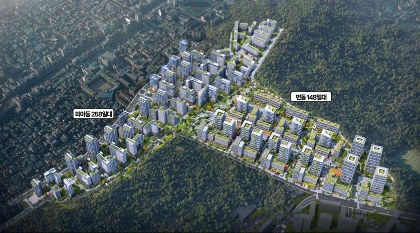 강북 오패산 노후주거지, 7천 세대 숲세권 아파트로 재탄생