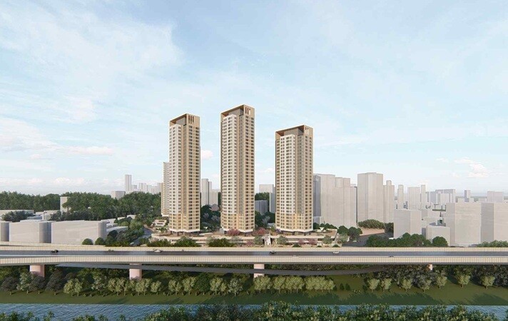 청계천 품은 사근동 재개발, 526세대 친환경 주거단지로 변신