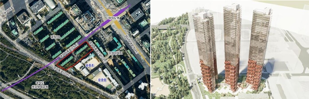 여의도 광장아파트 38-1, 샛강변 품은 52층 고층 단지로 재탄생