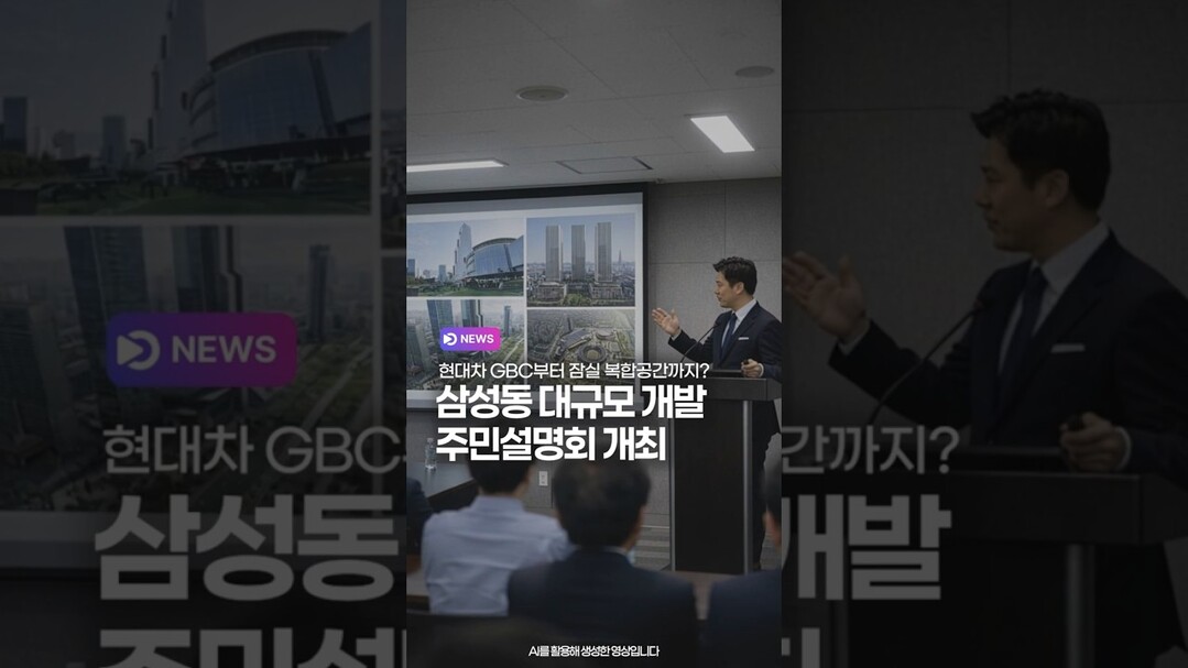 삼성동 대규모 개발 주민설명회 개최