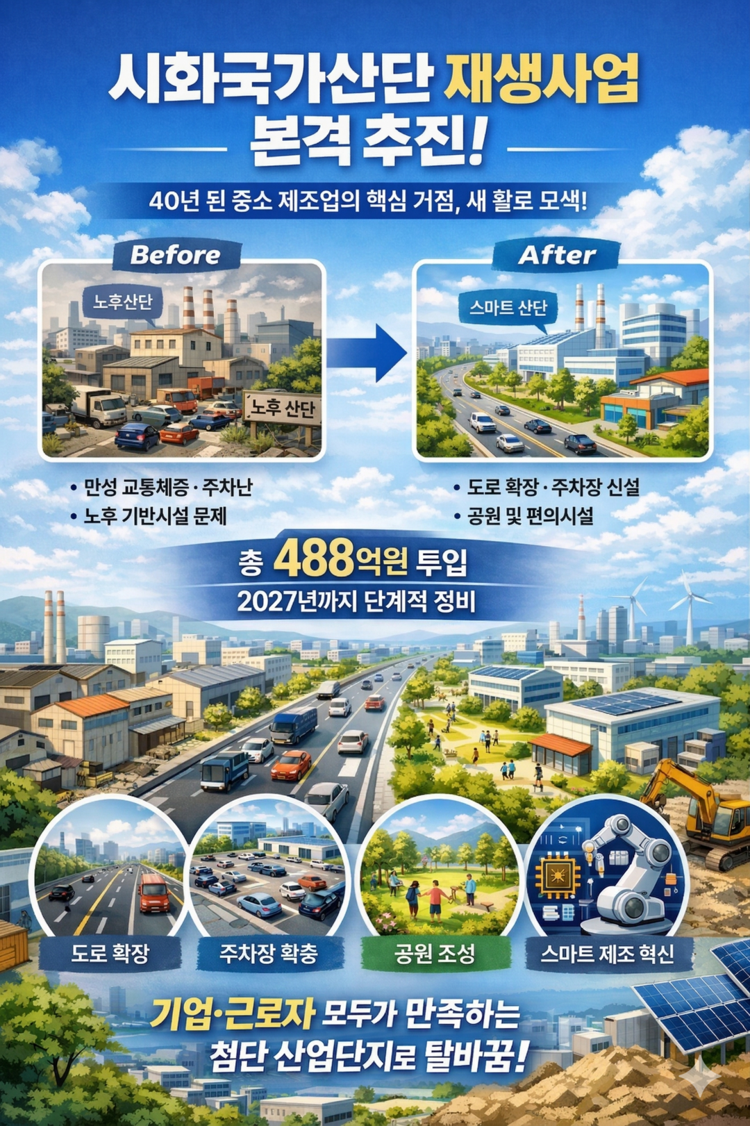 시흥시, 시화국가산단 재생사업 4월 착공…488억 투입해 스마트 혁신 거점으로 도약