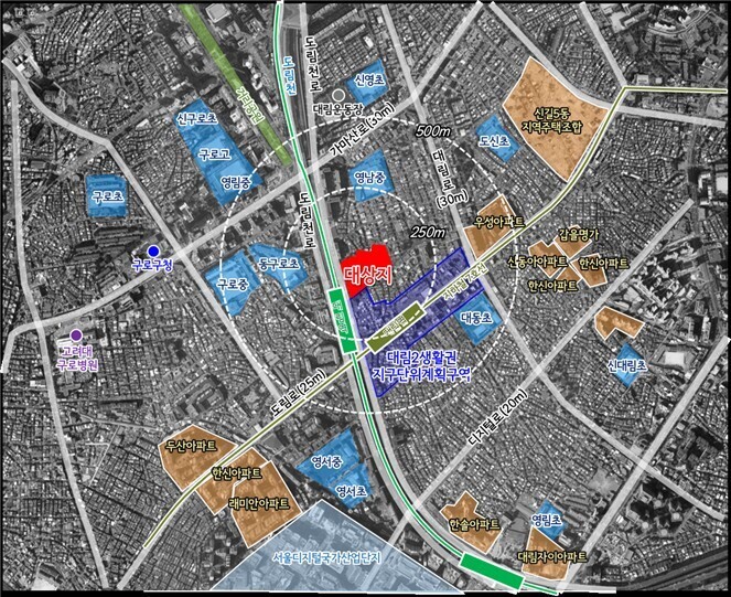 대림동 일대 노후 주거지, 최고 45층 657세대 규모로 재편