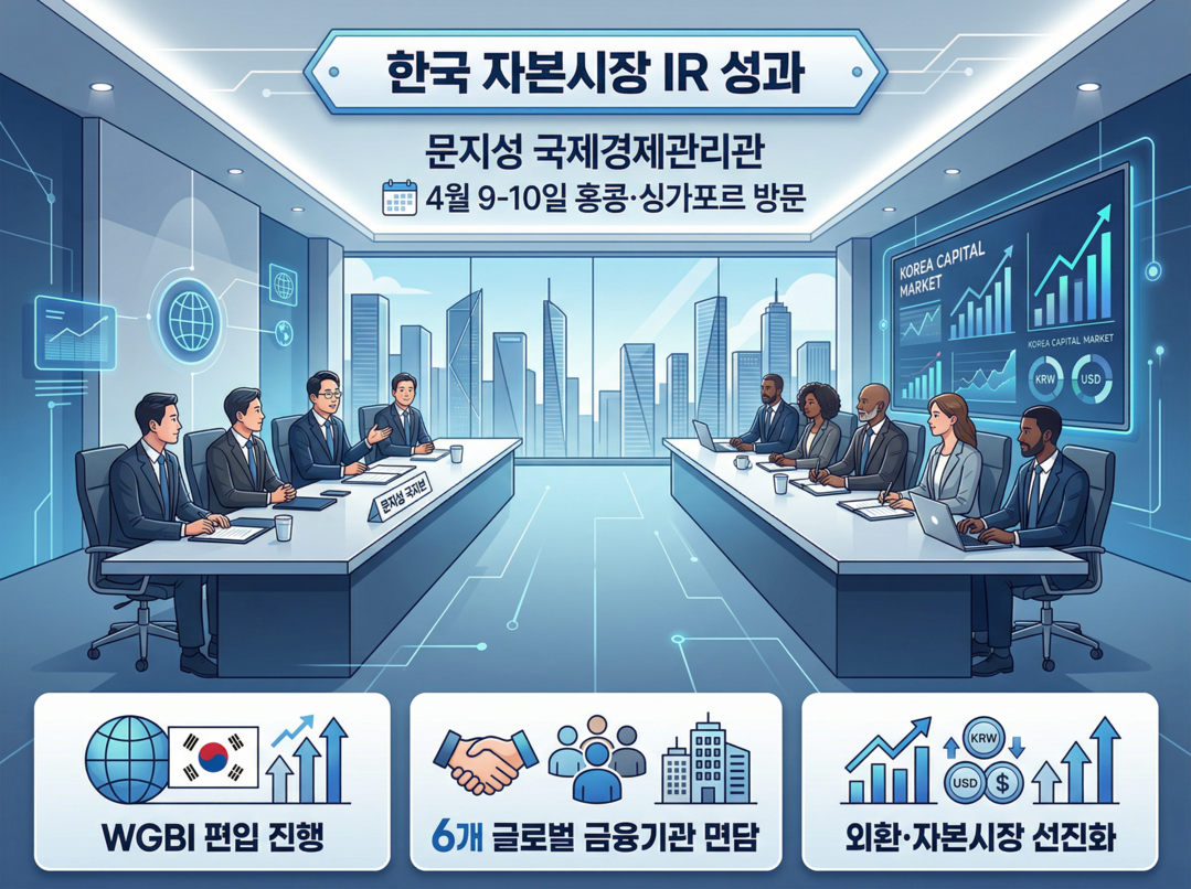 한국 정부, 홍콩·싱가포르 글로벌 금융기관 대상 IR 실시