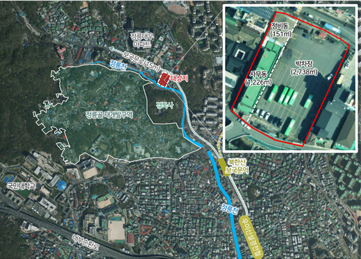 정릉공영차고지 복합개발 사업 위치도 [사진=서울시]