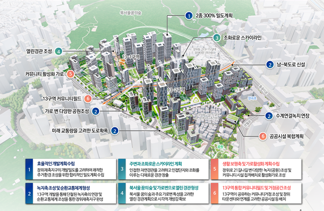 장위13-1&middot;2구역 구상도 [사진=서울시]