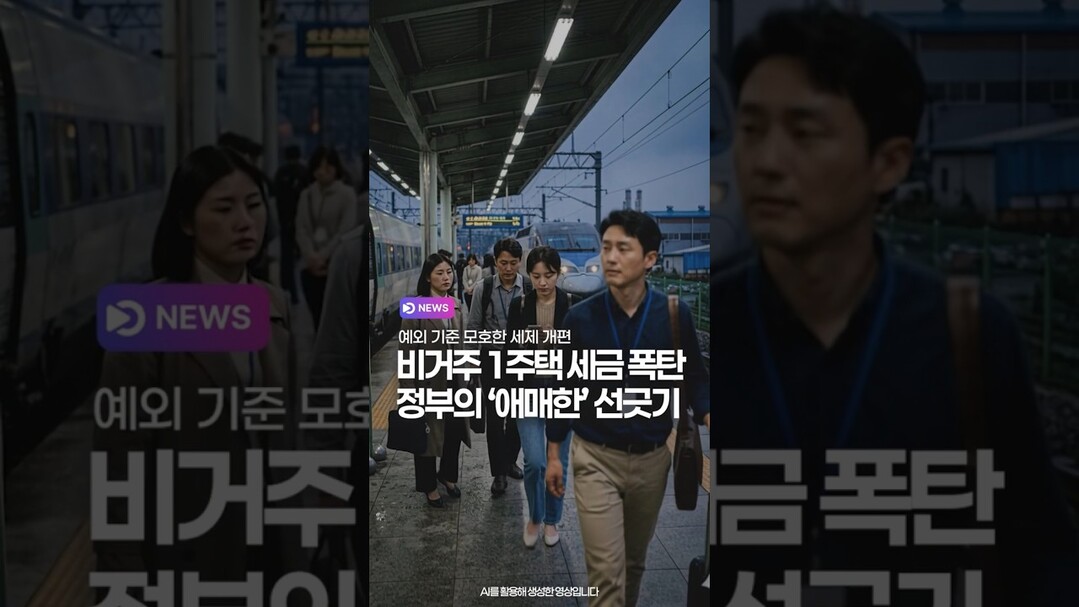 비거주 1주택 세금 폭탄 정부의 '애매한' 선긋기