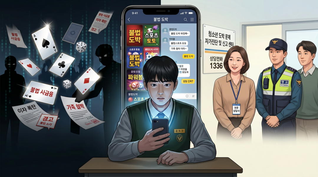 정부 6개 부처 합동 ‘청소년 사이버도박 자진신고제’ 전국 확대