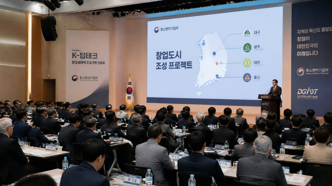 중기부, 오는 2030년까지 세계적 창업도시 5곳 육성…DGIST서 전략 발표