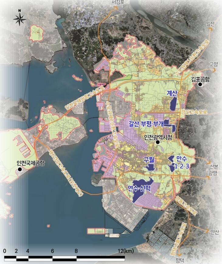 인천시, 구월·연수 등 노후계획도시 ‘미래도시 전환’ 기본계획 수립