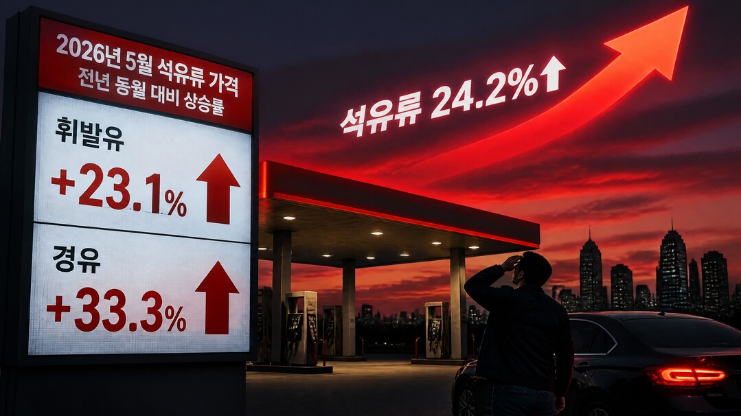 5월, 소비자물가지수 3.1% 상승…석유류 24.2% ‘급등’