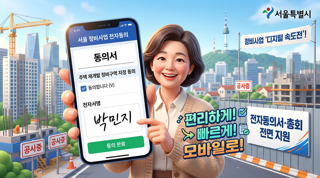 서울시, 정비사업 ‘디지털 전환’…전자투표·온라인총회 비용 ‘전액’ 지원