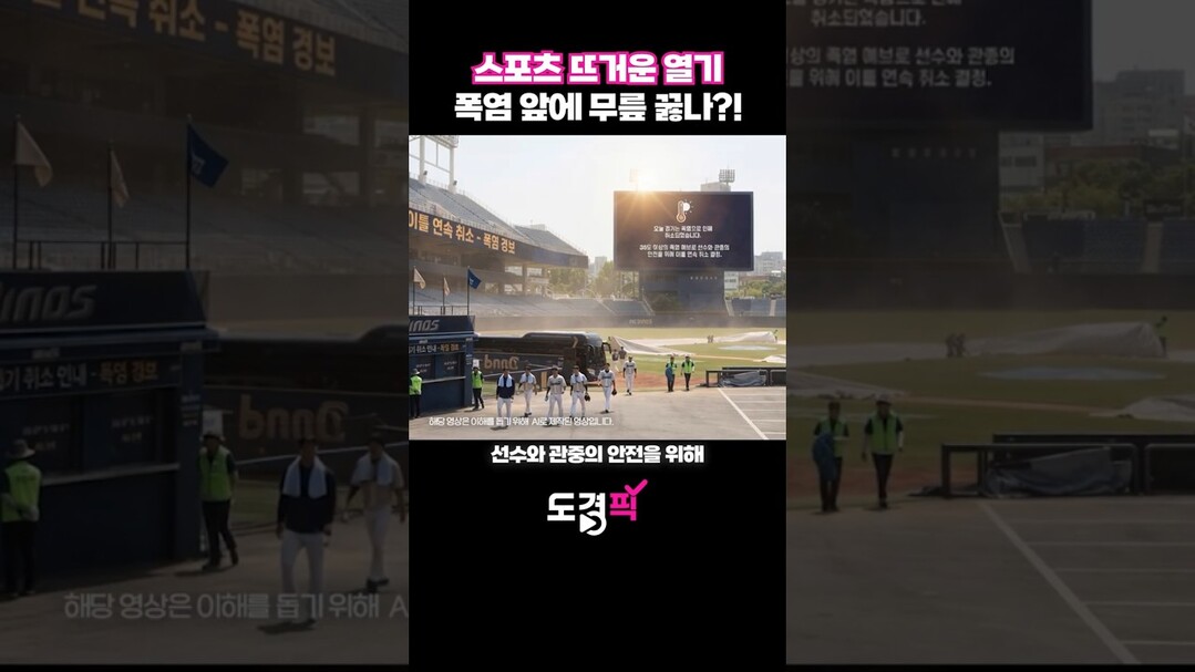 스포츠 뜨거운 열기 폭염 앞에 무릎 ...