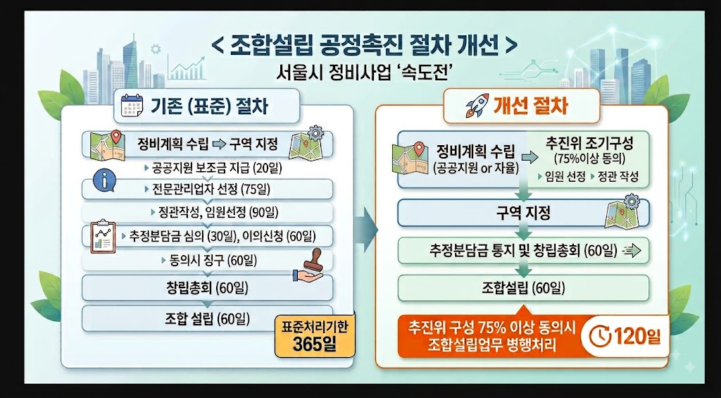 서울시, 정비사업 조합설립 4개월로 단축…주택 공급 ‘속도전’